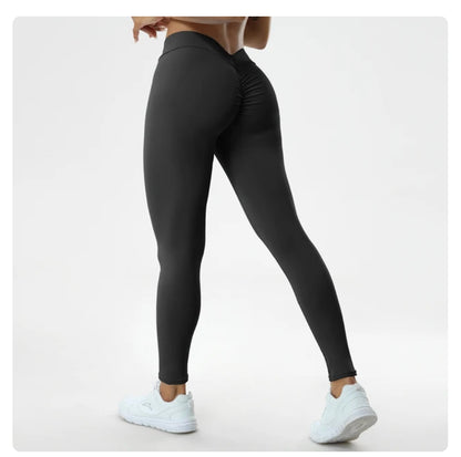 Push Up “V” Fitness High Waist Pants