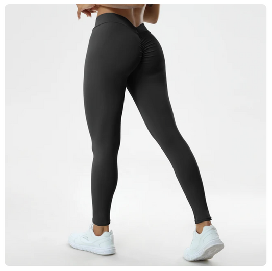 Push Up “V” Fitness High Waist Pants